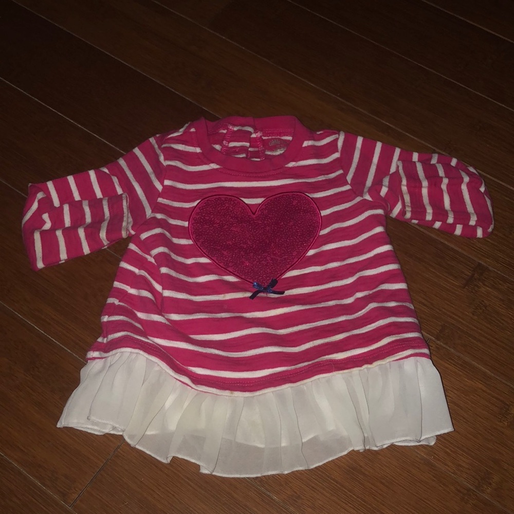 Long sleeve love shirt/dress